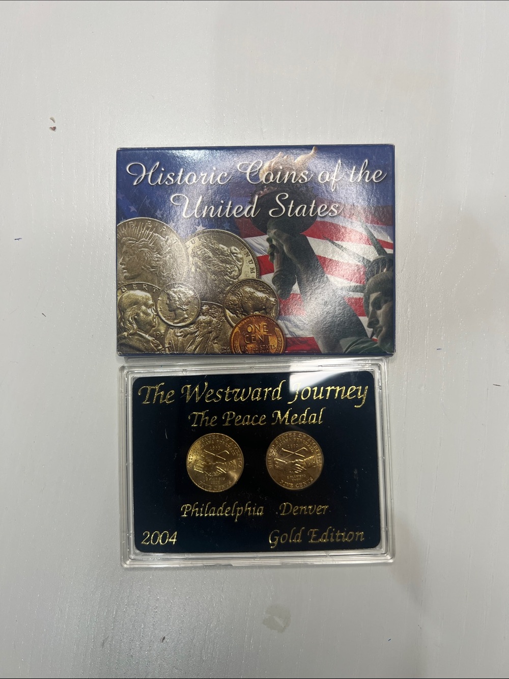 Gold Edition Peace Medal Collectible - 2004 Westward Journey (Gold Tone)